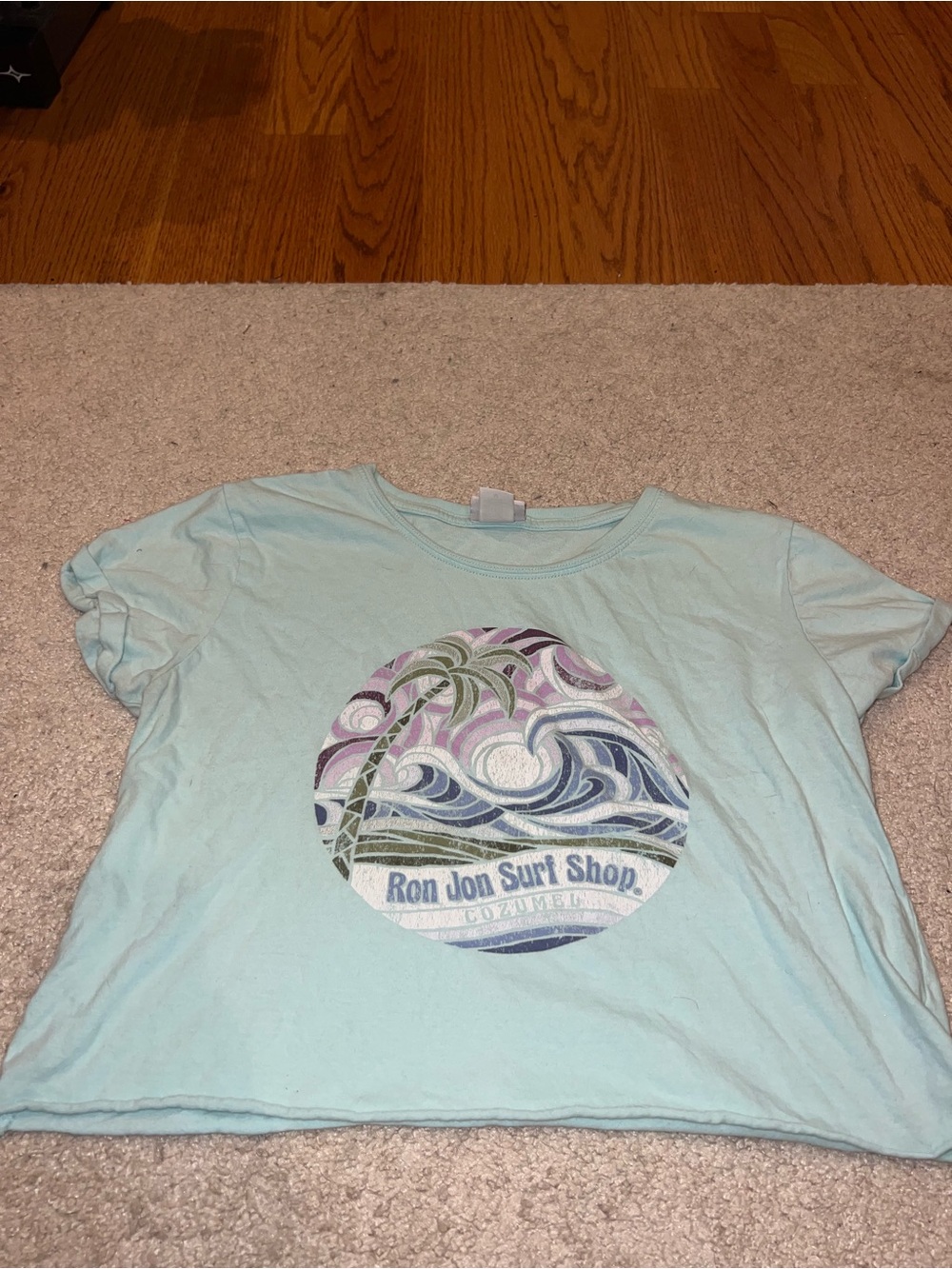 Ron Jon Surf Shop Women's Light Blue Graphic Tee